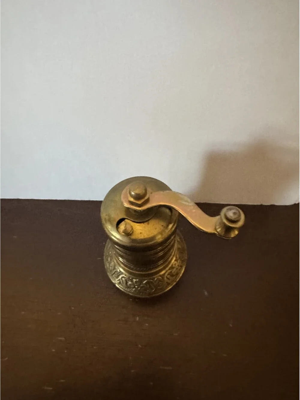 TARIHI Acar Brass Pepper/Spice Mill/ Grinder, Turkey, El Degirmenleri, (4''tall)